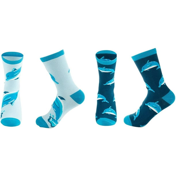6 Pair Kids Girls Boys Sea Life Socks Space Galaxy Novelty Print All Size